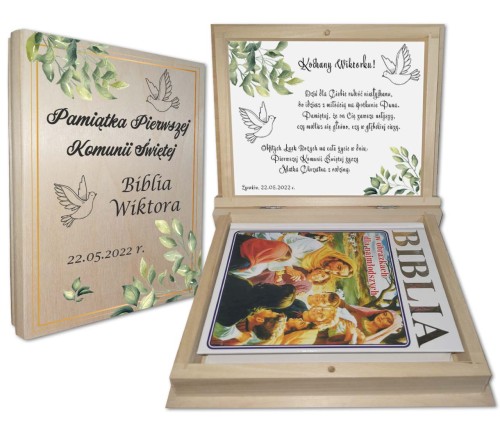 Pamiątka Pierwszej komunii świetej biblia .jpg