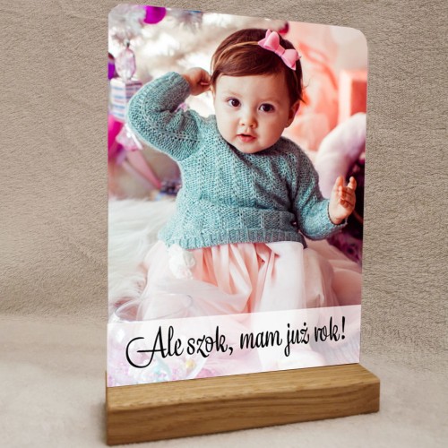 Statuetka na roczek ale szok mam juz rok.jpg