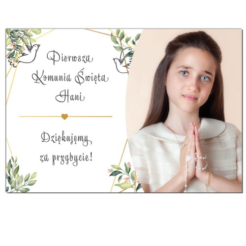 Magnes ze zdjęciem podziękowanie komunijne dziewczynka.jpg