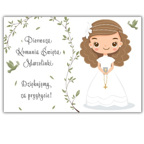 Magnes ze zdjęciem podziękowanie komunijne postać dziewczynki.jpg