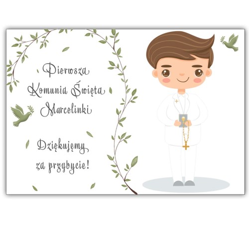 Magnes ze zdjęciem podziękowanie komunijne postać chłopca.jpg