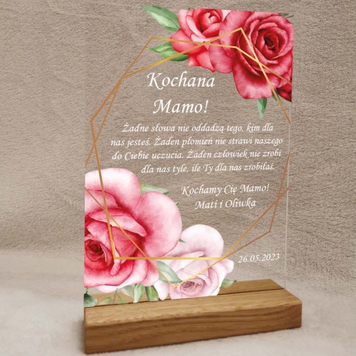 dzień matki 2023 statuetka życzenia na szkle róże czerwona.jpg