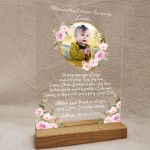 Pamiątka Chrztu kwiaty różowe dla dziewczynki ze zdjęciem.jpg