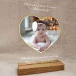 Pamiątka Chrztu złote serce ze zdjęciem.jpg