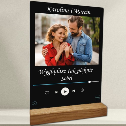 zdjęcie na szkle prezent na walentynki spotify czarne.jpg