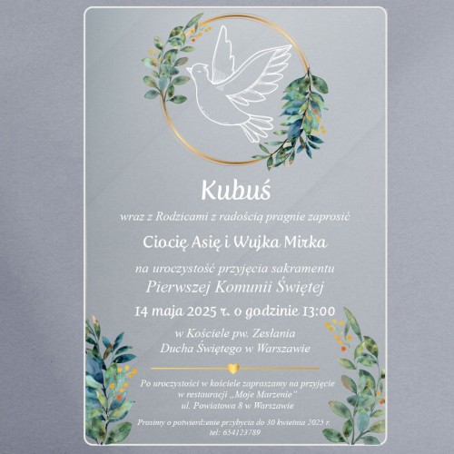 zaproszenie na komunię - gołąb w kole 2 białe.jpg