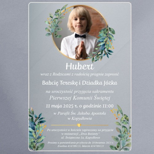 zaproszenie na komunię ze zdjęciem dla chłopca_koło_biała.jpg