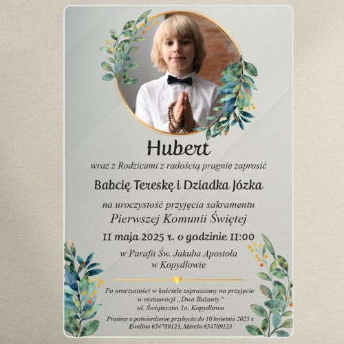 zaproszenie na komunię ze zdjęciem dla chłopca_koło_czarna.jpg