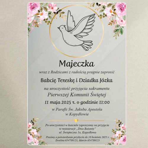 zaproszenie na komunię - gołąb w kole 3 czarna.jpg