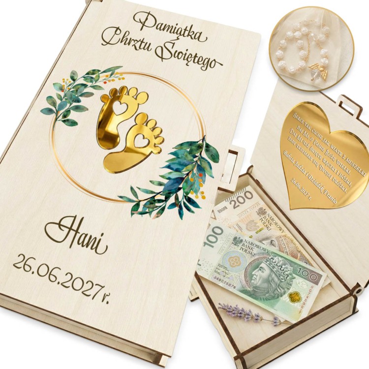 Pamiątka Chrztu Świętego pudełko na pieniądze z różańcem_5.jpg