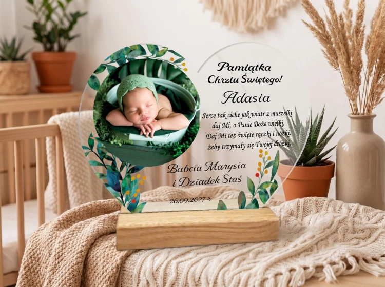 Pamiątka Chrztu Świętego Prezent na chrzest serce ze zdjęciem_17.jpg