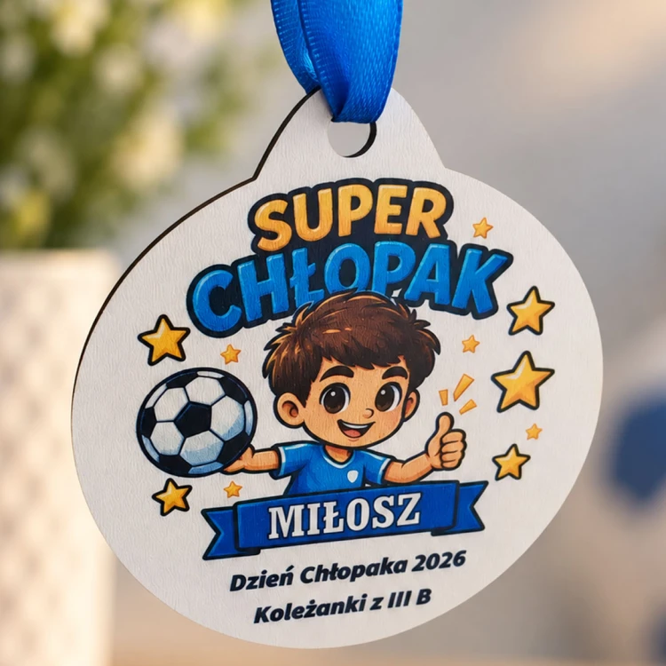 Medal Prezent na dzień chłopaka przedszkole do szkoły magnes_1.jpg