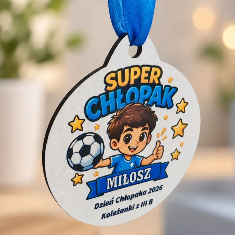 Medal Prezent na dzień chłopaka przedszkole do szkoły magnes_2.jpg