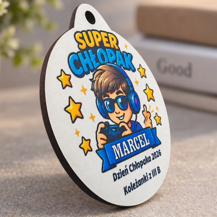 Medal Prezent na dzień chłopaka przedszkole do szkoły magnes_5.jpg